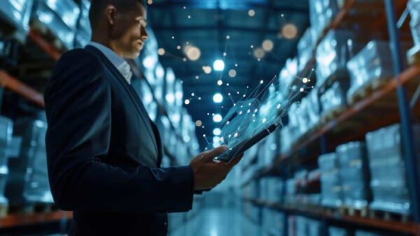 supply chain man in suit