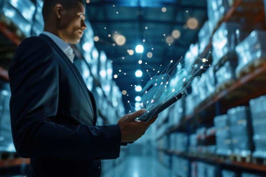 supply chain man in suit