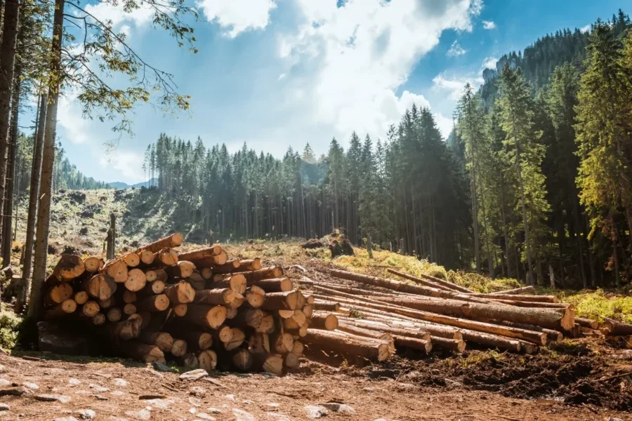 Deforestation_Trees_Logs