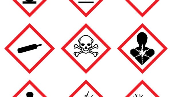 A GHS label.