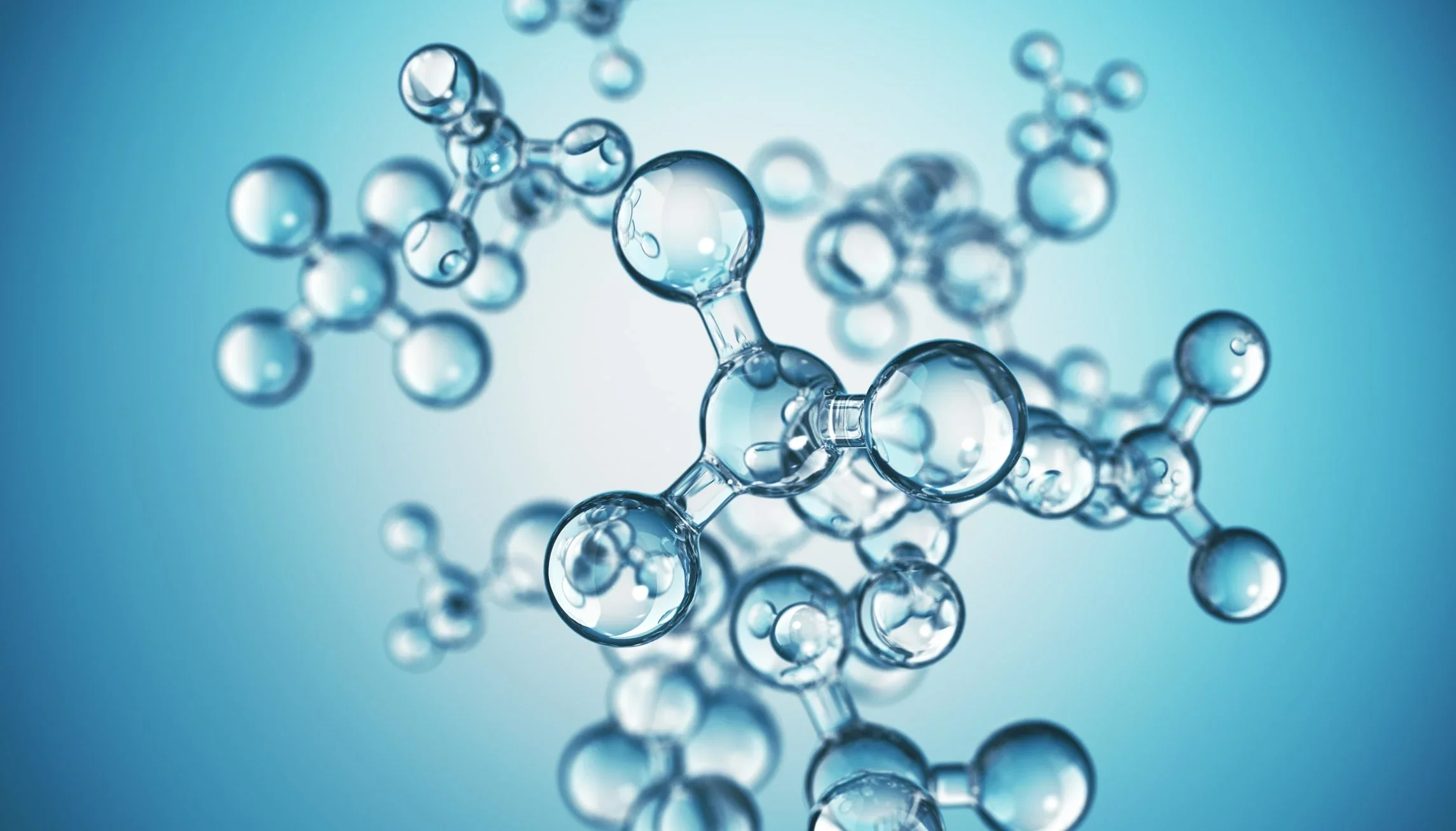 Molecular Structure. Science background. 3D Render