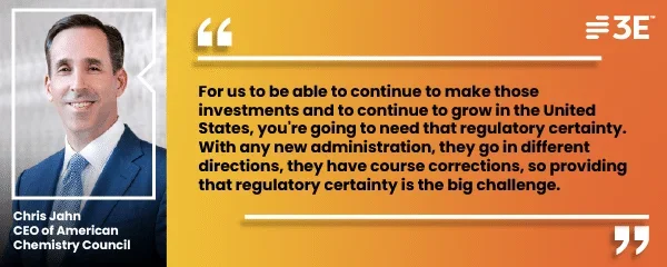 ACC President and CEO Chris Jahn discusses challenges and opportunities for the chemical industry in 2025.