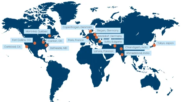 3E global locations